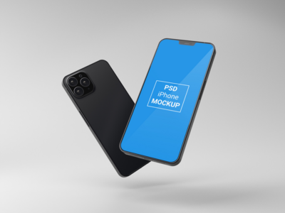 Apple iPhone X Free PSD Mockup - 数字手机屏幕模型(Apple iPhone X Free PSD Mockup - Digital mobile phone screen mockup)