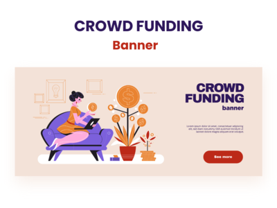 众筹横幅(Crowd funding banner)