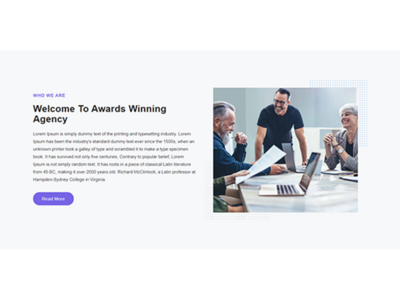 关于我们页面模板设计(About Us Page Template Design)