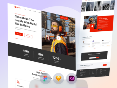 建设登陆页面(Construction Landing Page)