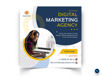 商业社交媒体帖子模板(Business Social Media Post Template)