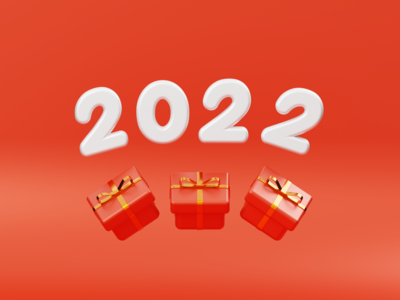2022 3D 渲染插图(2022 3D Render Illustration)