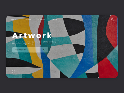 艺术作品登陆页面(Art Work Landing Page)