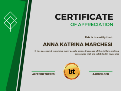 感谢证书(CERTIFICATE OF APPRECIATION)