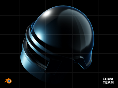 3D 游戏设备在黑暗插图包中发光 - 头盔(3D Game equipment glow in the dark illustration pack - Helmet)