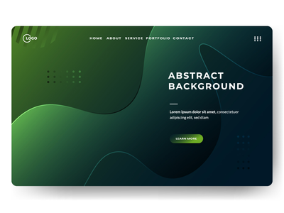 抽象背景液体颜色深绿色最小设计(Abstract background Liquid color dark green minimal design)