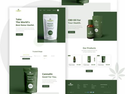 Cannalin：CBD OIL 产品登陆页面(Cannalin: CBD OIL Product Landing Page)