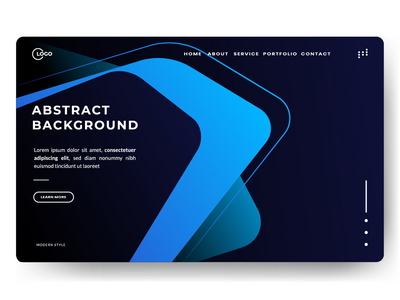 抽象多彩几何蓝色黑色背景(Abstract Colorful geometric Blue Black background)