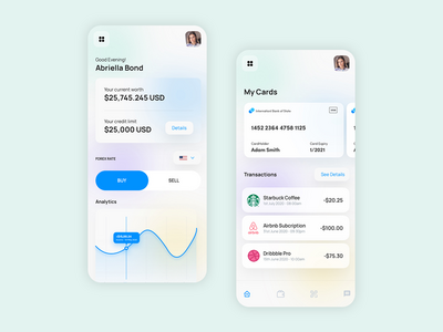 银行应用程序界面(Banking App UI)