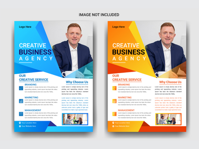 公司业务传单模板(Corporate business flyer template)