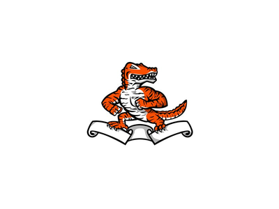 鳄鱼与孟加拉虎条纹吉祥物(Alligator With Bengal Tiger Stripes Mascot)