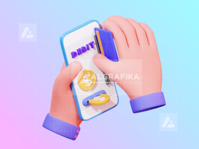 3d 手势金融插图(3D Hand Gesture Finance Illustration)