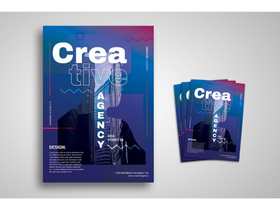 传单模板创意机构简介(Flyer Template Creative Agency Profile)