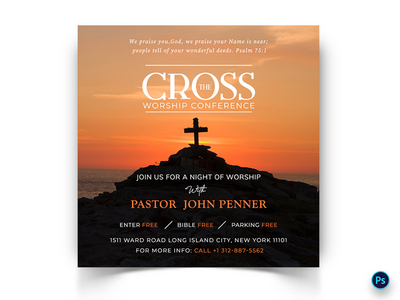 教会演讲社交媒体帖子模板(Church Speech Social Media Post Template)