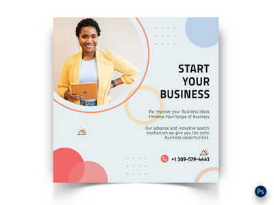 商业社交媒体帖子模板(Business Social Media Post Template)