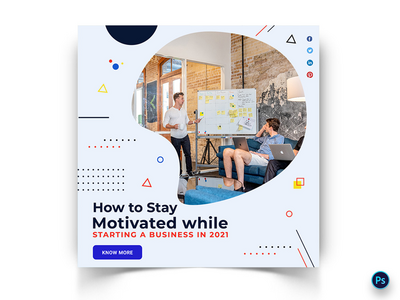 商业社交媒体帖子模板(Business Social Media Post Template)