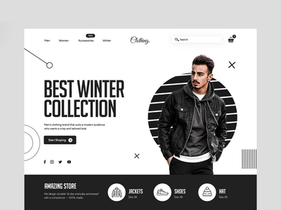服装品牌登陆页面(Clothing Brand Landing Page)