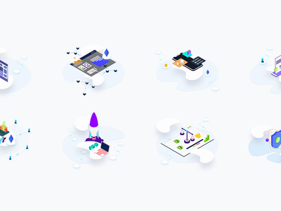 区块链平台等距 v.5(Blockchain Platform Isometric v.5)