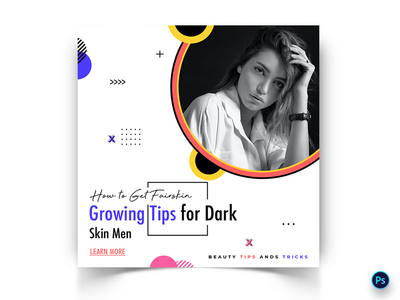 美容社交媒体帖子模板(Beauty Social Media Post Template)