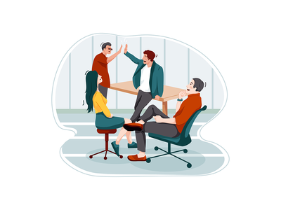 商业成功图概念(Business Success illustration concept)