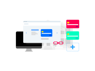 在电话上添加信用卡-插图(Add Credit card on Phone - Illustration)