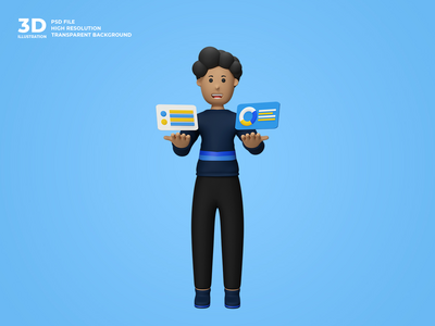 3d 字符数据分析师(3d character a data analyst)