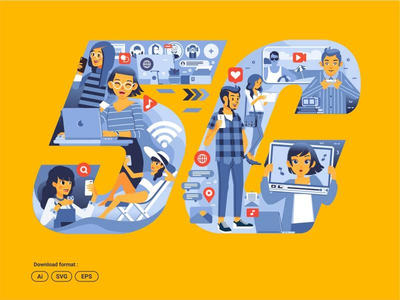 5G 概念图(5G concept illustration)