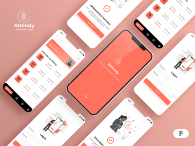 Attendy - 一个出勤应用程序 UI 套件(Attendy - An attendance Apps UI Kits)