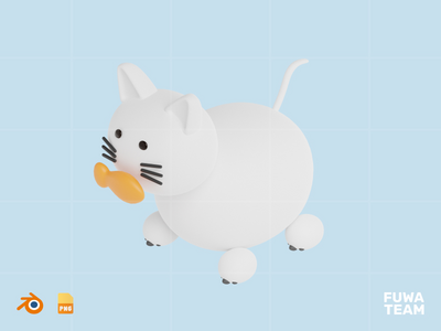 猫 - 可爱的 3D 动物(Cat - Cute 3D Animal)
