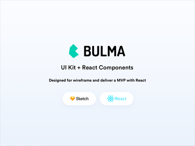 Bulma UI 套件和 React 组件(Bulma UI Kit & React Components)
