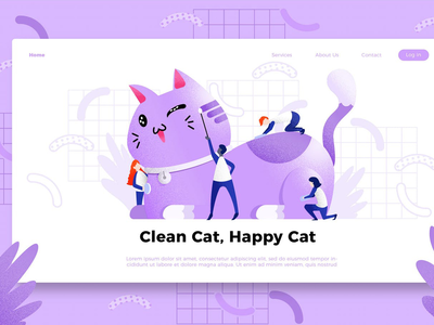 猫 - 横幅和着陆页(Cat - Banner & Landing Page)