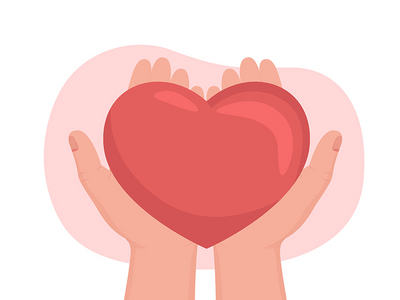 慈善 2d 矢量隔离插图(Charity 2D vector isolated illustration)