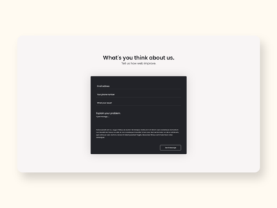 公司反馈网络概念黑暗(company feedback web concept Dark)