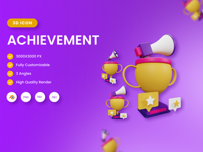 3D 成就图(3D Achievement illustration)