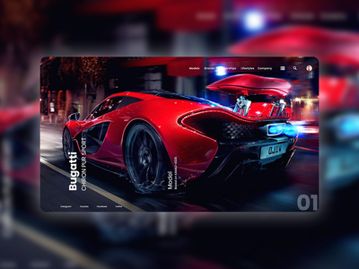 汽车登陆页面设计(Car Landing Page Design)