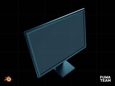 3D 游戏设备在黑暗插图包中发光 - 显示器(3D Game Device Glow In The Dark Illustration Pack - Display Monitor)