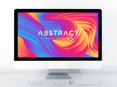 现代抽象背景与 3d 流体形状(Modern Abstract background with 3d fluid shapes)