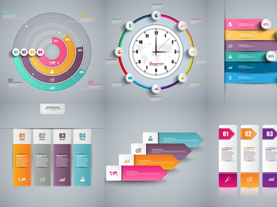 商业 3D 信息图表(Business 3D Infographics)