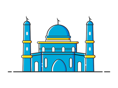 蓝色清真寺插图(Blue Mosque Illustration)
