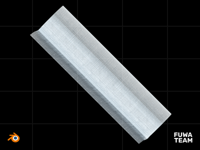 3D 游戏设备在黑暗插图包中发光 - 大绷带（正面）(3D Game Equipment glow in the dark illustration pack - Big bandage (Front))