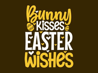 兔子亲吻复活节愿望，有趣的复活节(Bunny kisses easter wishes, funny easter)