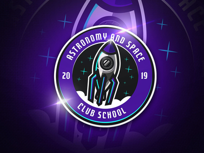 天文俱乐部 - 吉祥物和电子竞技标志(Astronomy Club - Mascot & Esport Logo)