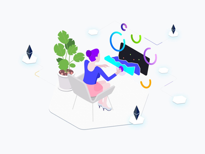 AR 贸易硬币等距图形(AR Trade Coin Isometric Graphic)