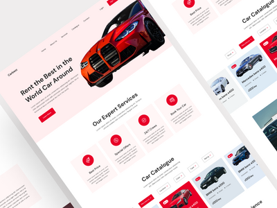 汽车登陆页面设计(Car Landing Page Design)