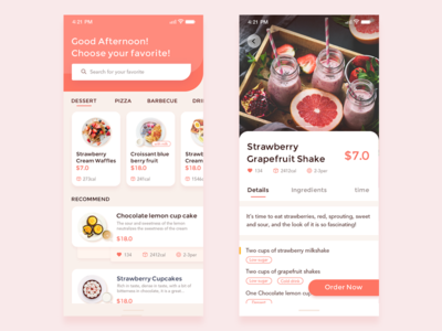 下午茶外卖APP(Afternoon tea takeaway app)