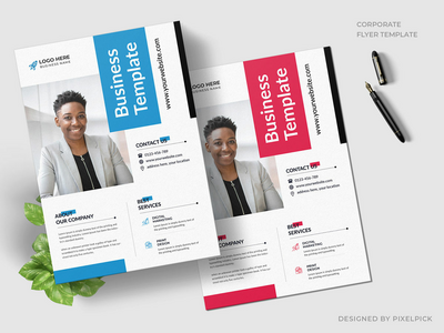 企业传单模板(Corporate Flyer Template)