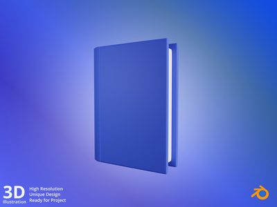 书-教育 3D 插图(Book - Education 3D Illustration)