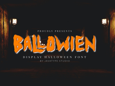 Ballowien - 显示万圣节字体(Ballowien - a Display Halloween Font)