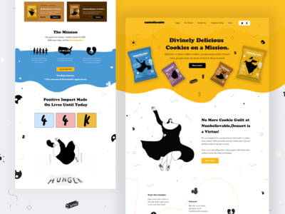 饼干主页概念(Cookies Homepage Concept)