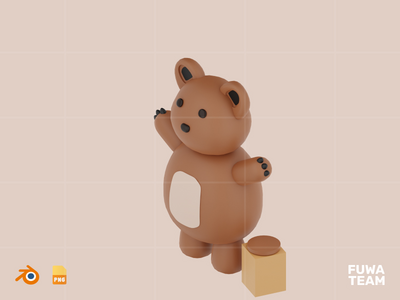 熊 - 可爱的 3D 动物(Bear - Cute 3D Animal)